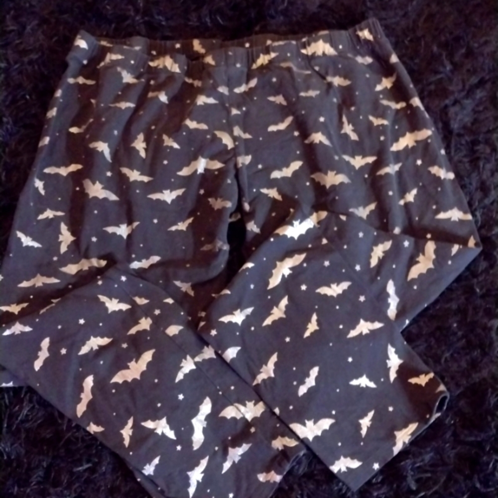 Black and silver Bat leggings